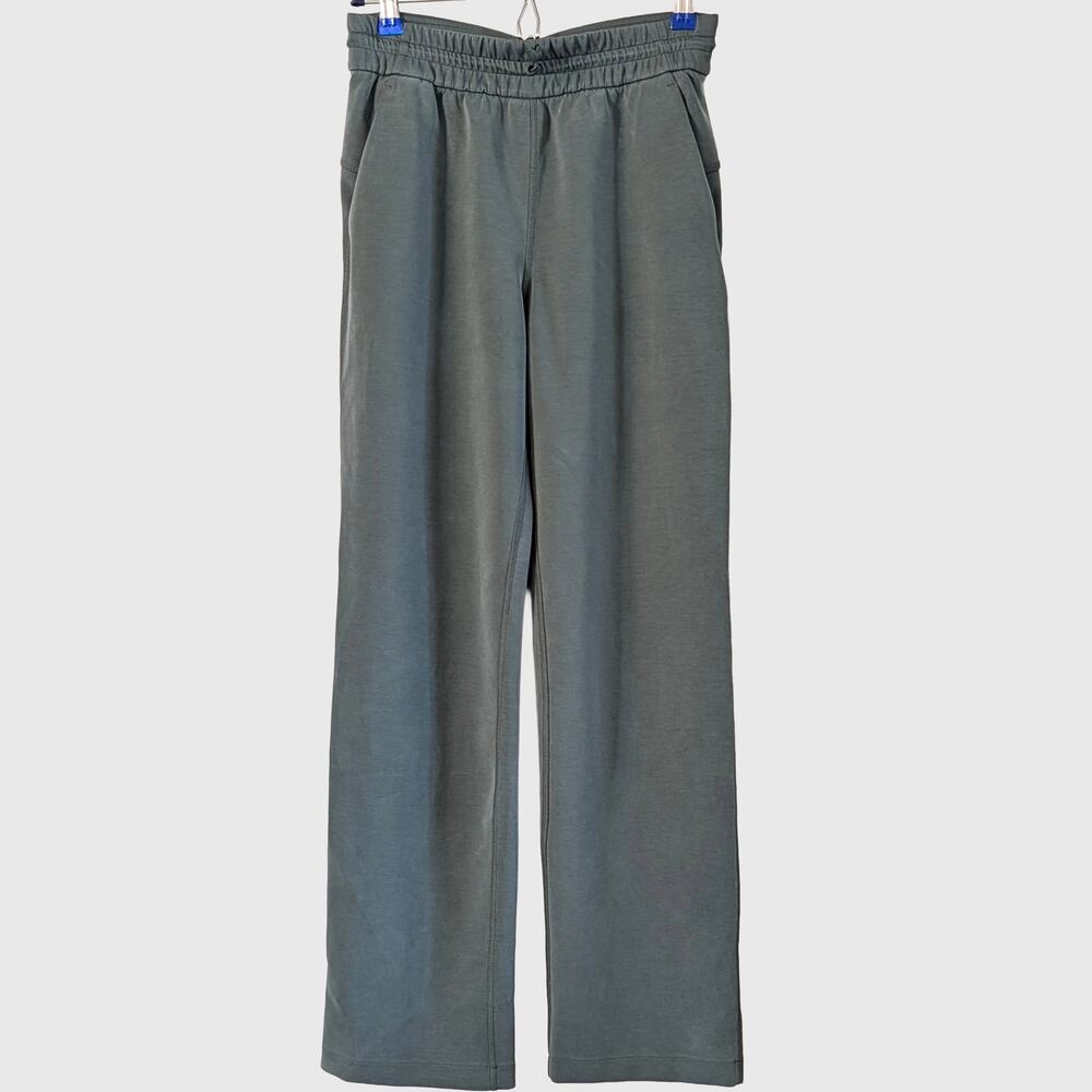 Lululemon Softstreme High-Rise Pants Size 4 Green Wide Leg Smoked Spruce Soft